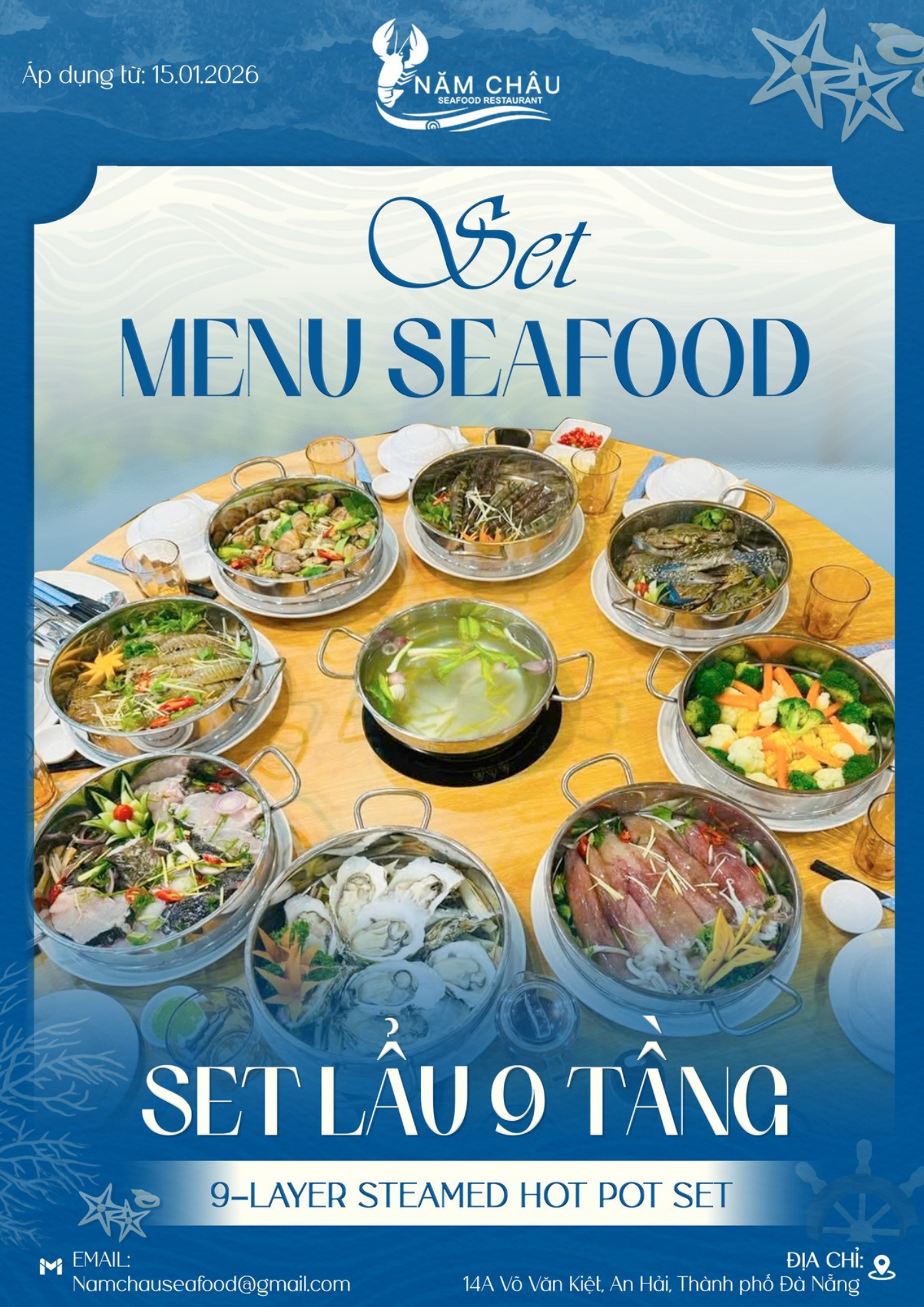 MENU LẨU 9 TẦNG 2026